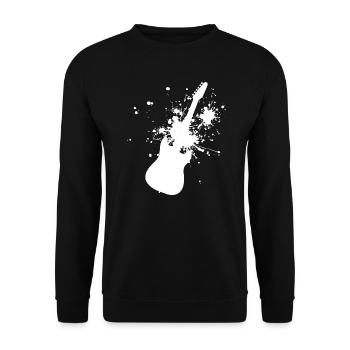 Guitariste Guitariste Guitariste Hommes Femmes - Sweat-shirt Unisexe - noir - Devant - Alina (178cm) & Michal (187cm)