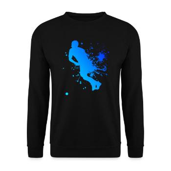 Unihockey Unihockeyspielen Innebandy Damen - Unisex Pullover - Schwarz - Vorne - Alina (178cm) & Michal (187cm)
