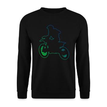 Supermotard Motocross Motocross Motocross Motocross Femmes - Sweat-shirt Unisexe - noir - Devant - Alina (178cm) & Michal (187cm)