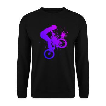 Vélo bmx vélo vélo bmx jeunes femmes - Sweat-shirt Unisexe - noir - Devant - Alina (178cm) & Michal (187cm)