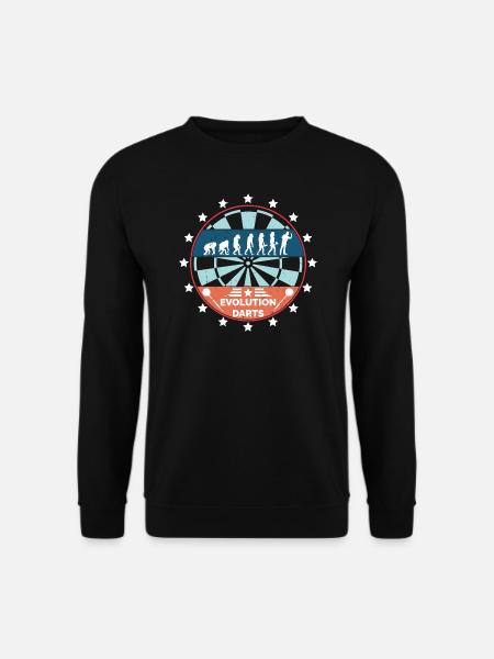 Evolution Darts Dartspieler Dartboard Dartpfeil - Unisex Pullover - Schwarz