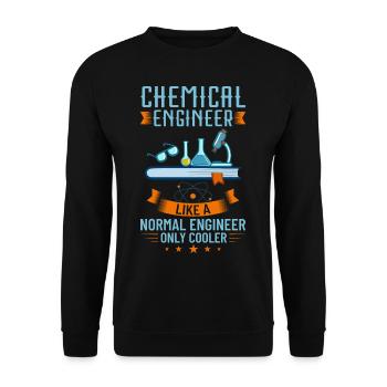 Chemical Engineer Chemical Engineering Science - Unisex Sweatshirt - black - Front - Alina (178cm) & Michal (187cm)