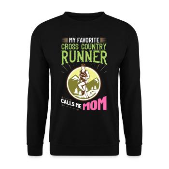 Cross Country Running Crosslauf Geländelauf Laufen - Sweat-shirt Unisexe - noir - Devant - Alina (178cm) & Michal (187cm)