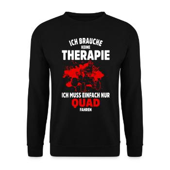 Quadfahrer Geschenkidee Quadfahren Quad ATV - Unisex Pullover - Schwarz - Vorne - Alina (178cm) & Michal (187cm)