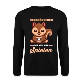 Erdmännchen - Unisex Pullover - Schwarz - Vorne - Alina (178cm) & Michal (187cm)