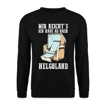 Nordsee Helgoland - Unisex Pullover - Schwarz - Vorne - Alina (178cm) & Michal (187cm)