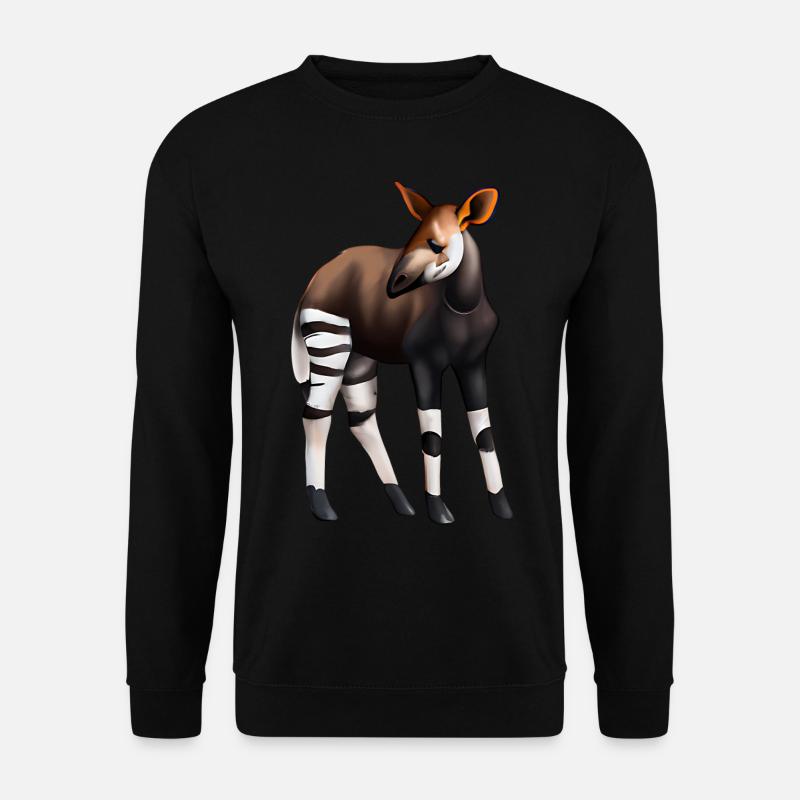 Süßes Okapi - Unisex Pullover - Schwarz