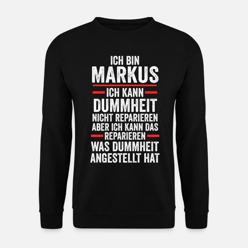 Markus - Unisex Pullover - Schwarz
