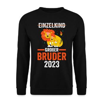 Dinosaurier 2023 Bruder - Unisex Pullover - Schwarz - Vorne - Alina (178cm) & Michal (187cm)