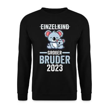 Koala 2023 Bruder - Unisex Pullover - Schwarz - Vorne - Alina (178cm) & Michal (187cm)