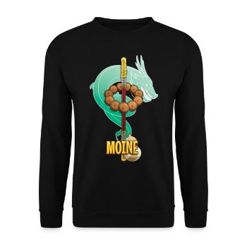 Classe moine - Jeu de role - Sweat-shirt Unisexe - noir - Devant - Alina (178cm) & Michal (187cm)