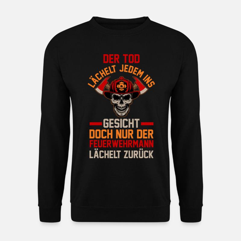 Feuerwehrmann Feuerwehr - Unisex Pullover - Schwarz