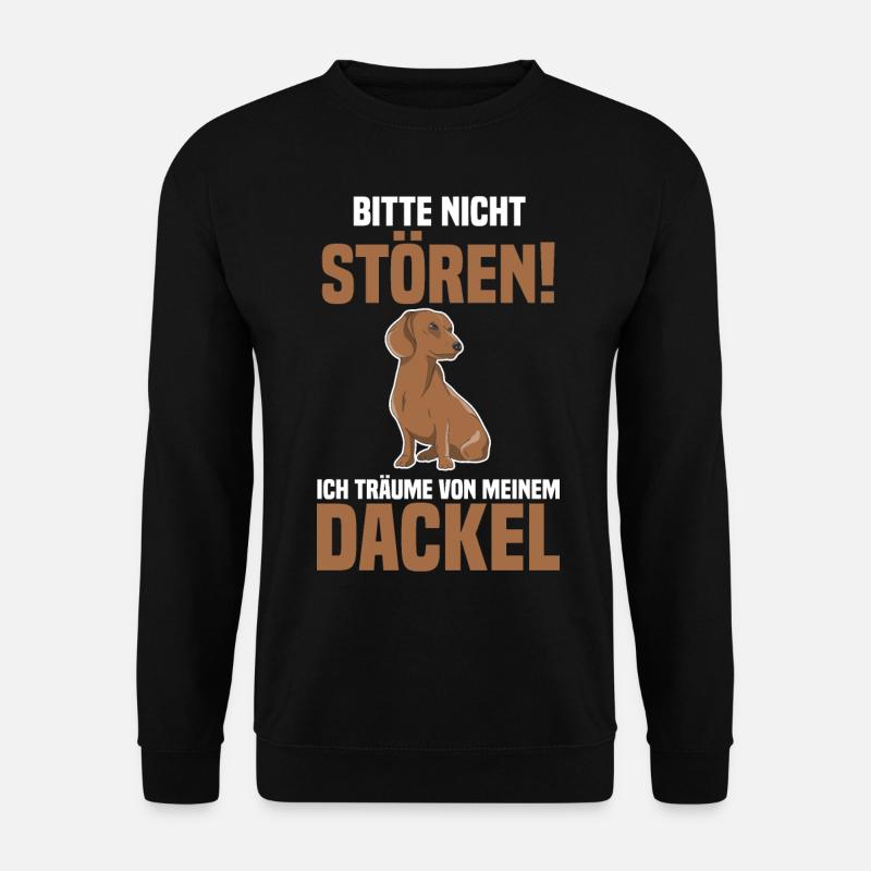 Hund Dackel - Unisex Pullover - Schwarz