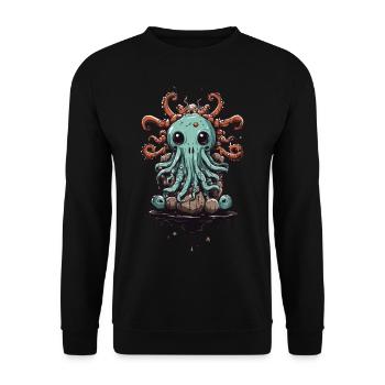Conception mignonne de monstre visqueux Halloween - Sweat-shirt Unisexe - noir - Devant - Alina (178cm) & Michal (187cm)