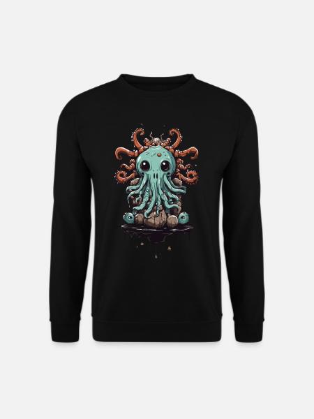 Süßes Schleimmonster Halloween Design - Unisex Pullover - Schwarz