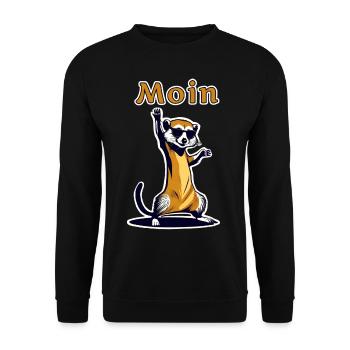 Suricate de Moin - Sweat-shirt Unisexe - noir - Devant - Alina (178cm) & Michal (187cm)