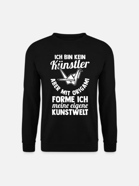 Japanese Folding Art Origami - Unisex Sweatshirt - black