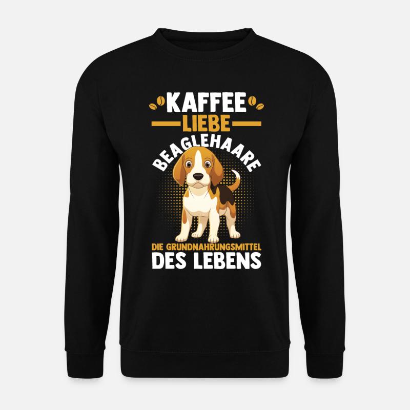 Dog Coffee Beagle - Unisex Sweatshirt - black