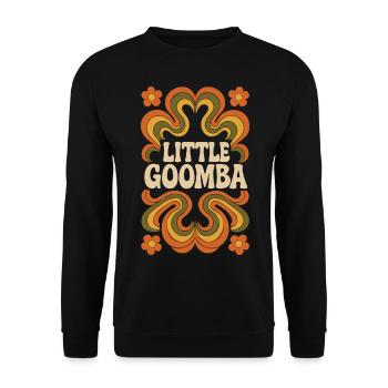 LITTLE GOOMBA - Unisex Pullover - Schwarz - Vorne - Alina (178cm) & Michal (187cm)