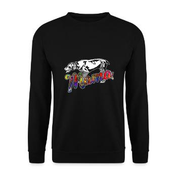 German Shorthaired Pointer Mama - Unisex Sweatshirt - black - Front - Alina (178cm) & Michal (187cm)