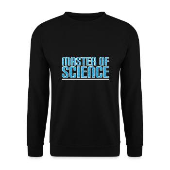Master of Science - Unisex Sweatshirt - black - Front - Alina (178cm) & Michal (187cm)
