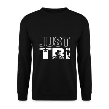 Triathlète Triathlon « natation-vélo-course » TRI - Sweat-shirt Unisexe - noir - Devant - Alina (178cm) & Michal (187cm)