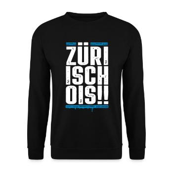 Züri isch ois - Zurich - Züri Regiert - Unisex Sweatshirt - black - Front - Alina (178cm) & Michal (187cm)