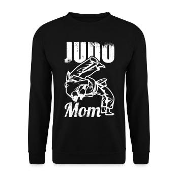 Judo Mama - Unisex Pullover - Schwarz - Vorne - Alina (178cm) & Michal (187cm)