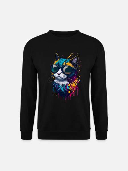 Chat mignon - Sweat-shirt Unisexe - noir