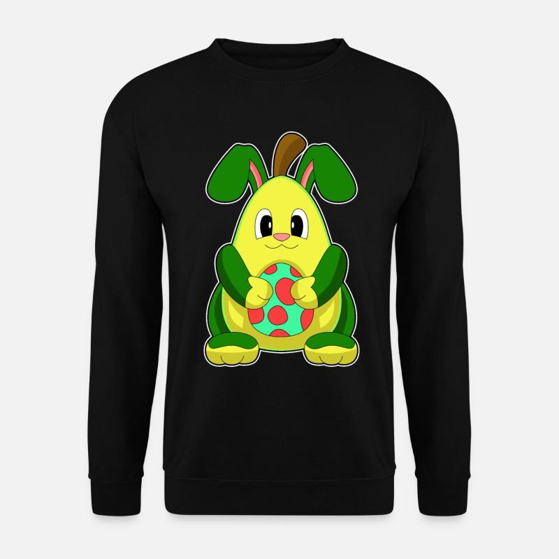 Avocado Ostern Osterei - Unisex Pullover - Schwarz