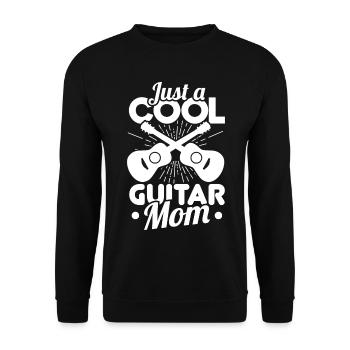 Juste une maman guitare cool - Sweat-shirt Unisexe - noir - Devant - Alina (178cm) & Michal (187cm)