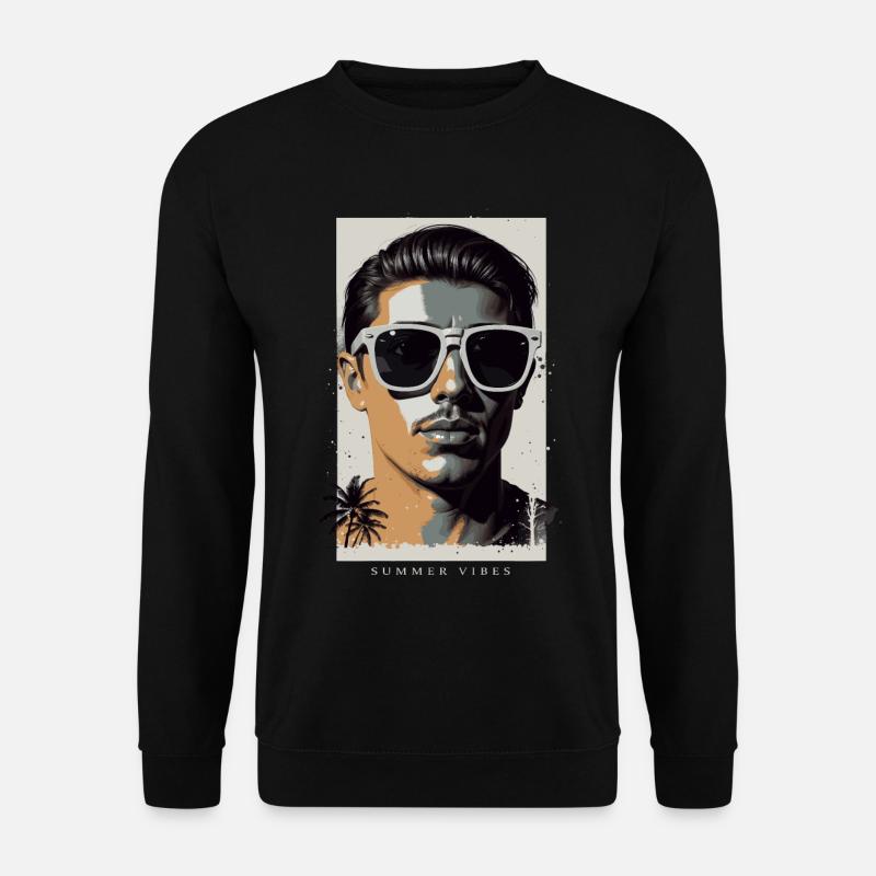 Coole Hipster - Unisex Pullover - Schwarz