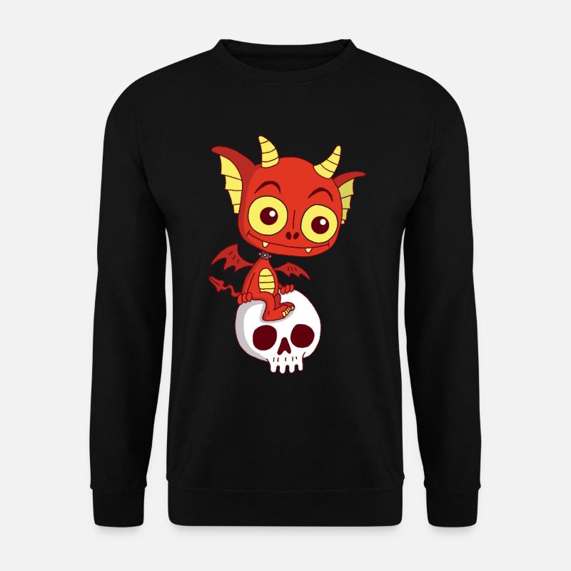 Kleiner Dämon rastet - Unisex Pullover - Schwarz