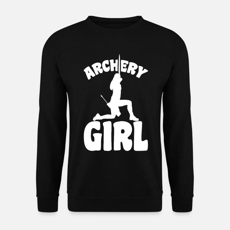 Bogensportlerin - Unisex Pullover - Schwarz