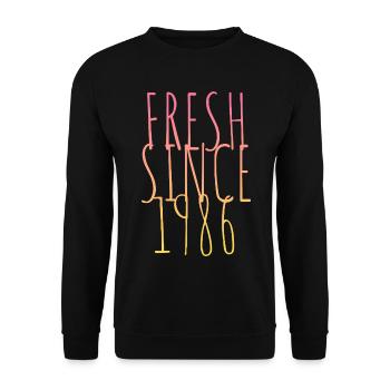 Fresh since 1986 - Unisex Sweatshirt - black - Front - Alina (178cm) & Michal (187cm)