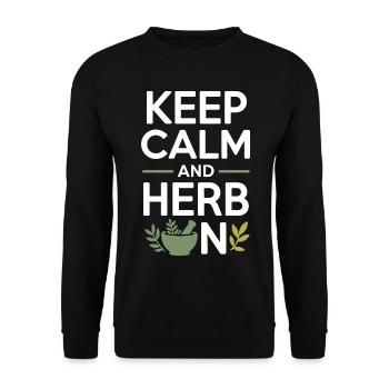 Certified Clinical Botanical Medicine Specialist  - Unisex Sweatshirt - black - Front - Alina (178cm) & Michal (187cm)