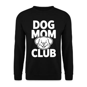Club de mamans de chiens avec un chien mignon - Sweat-shirt Unisexe - noir - Devant - Alina (178cm) & Michal (187cm)