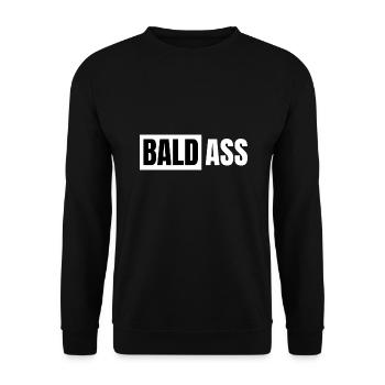 Chauve cheveux chauves alopécie - Sweat-shirt Unisexe - noir - Devant - Alina (178cm) & Michal (187cm)
