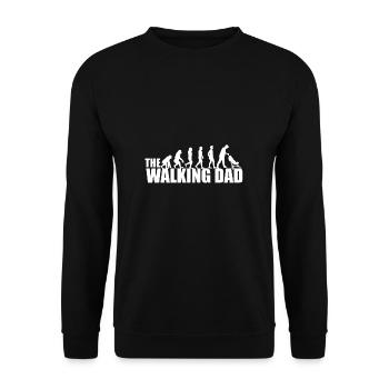 The Walking Papa Evolution papa père - Sweat-shirt Unisexe - noir - Devant - Alina (178cm) & Michal (187cm)