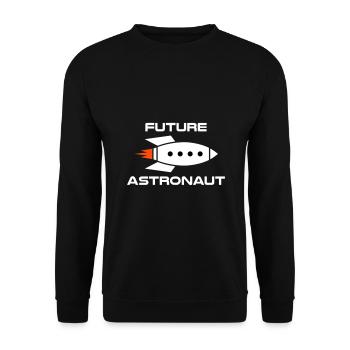 Future astronaut (Raumschiff) - Unisex Pullover - Schwarz - Vorne - Alina (178cm) & Michal (187cm)