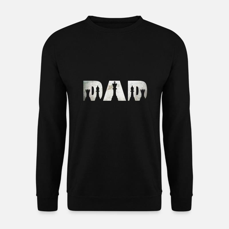 Schach Papa - Unisex Pullover - Schwarz