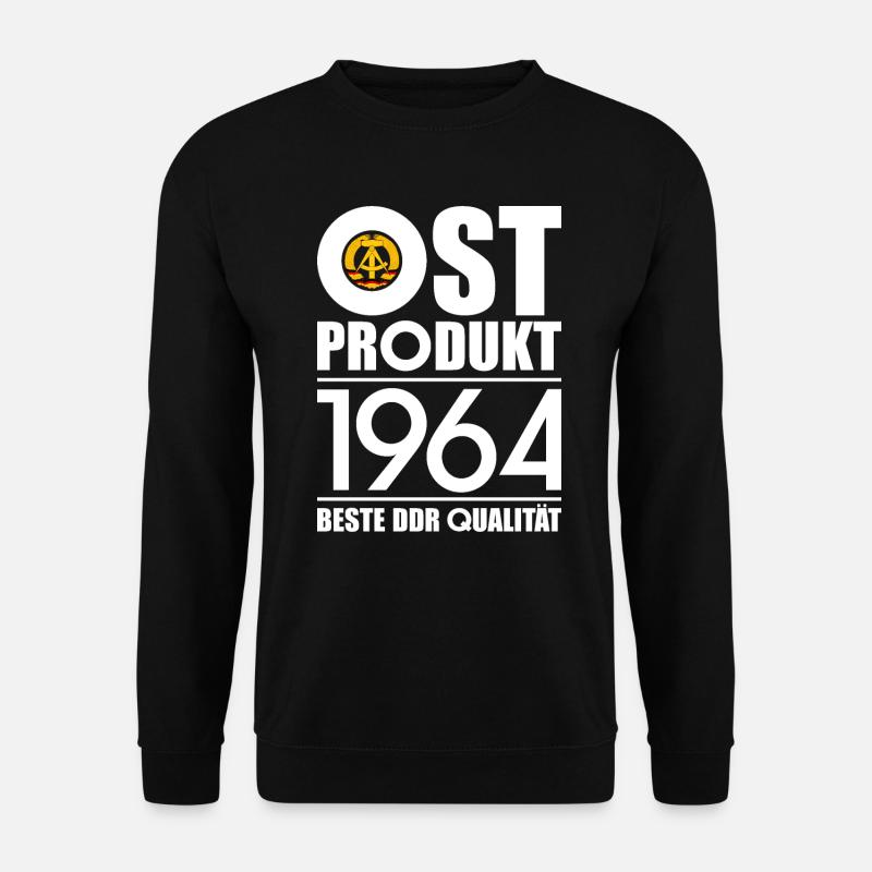 OSTPRODUKT 1964 DDR OSSI 62. GEBURTSTAG - Unisex Pullover - Schwarz