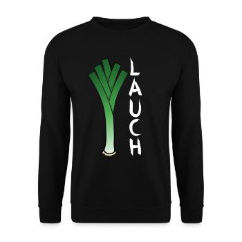 Lauch - Unisex Pullover - Schwarz - Vorne - Alina (178cm) & Michal (187cm)