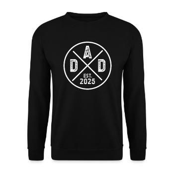 Dad 2025 - Unisex Sweatshirt - black - Front - Alina (178cm) & Michal (187cm)