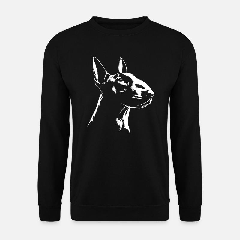 Bullterrier Silhouette Hunde Hund Wilsigns - Unisex Pullover - Schwarz