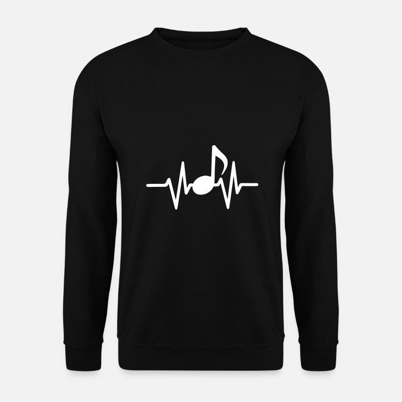 Musik Herzschlag - Unisex Pullover - Schwarz