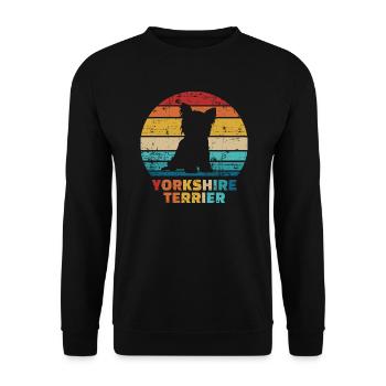 Yorkshire - Unisex Sweatshirt - black - Front - Alina (178cm) & Michal (187cm)