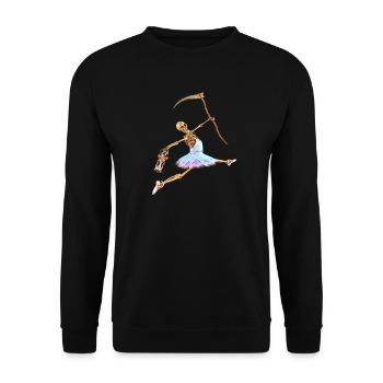 The Grim Reaper's Extraordinary Hobby - Unisex Sweatshirt - black - Front - Alina (178cm) & Michal (187cm)