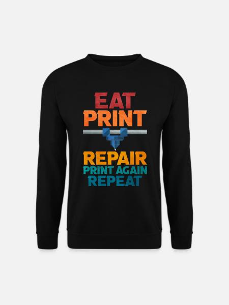 Impression 3D - Sweat-shirt Unisexe - noir