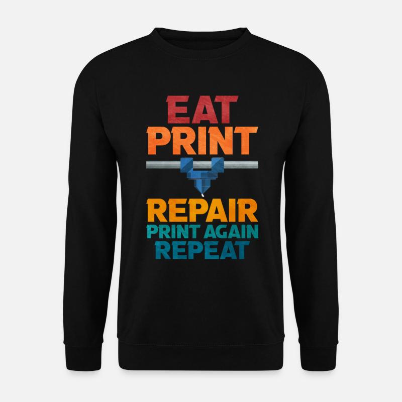 Impression 3D - Sweat-shirt Unisexe - noir